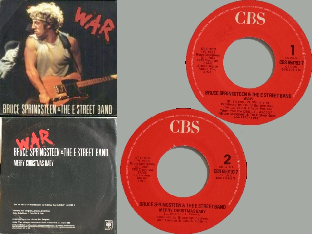 Bruce Springsteen - WAR / MERRY CHRISTMAS BABY